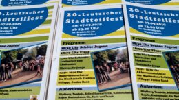 Flyer zum 20. Leutzscher Stadtteilfest.