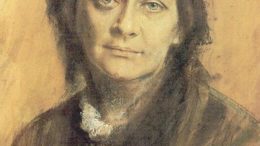 Ein Porträöt der Komponistin Clara Schumann.